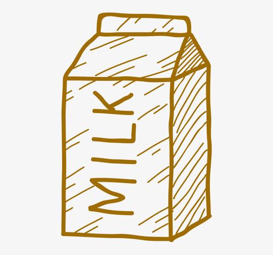 画牛奶盒的简笔画 画牛奶盒的简笔画图片