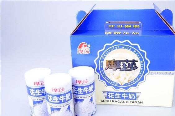 【】摩莎花生牛奶 复合蛋白饮品 360g12罐装 牛奶花生现货 厂家